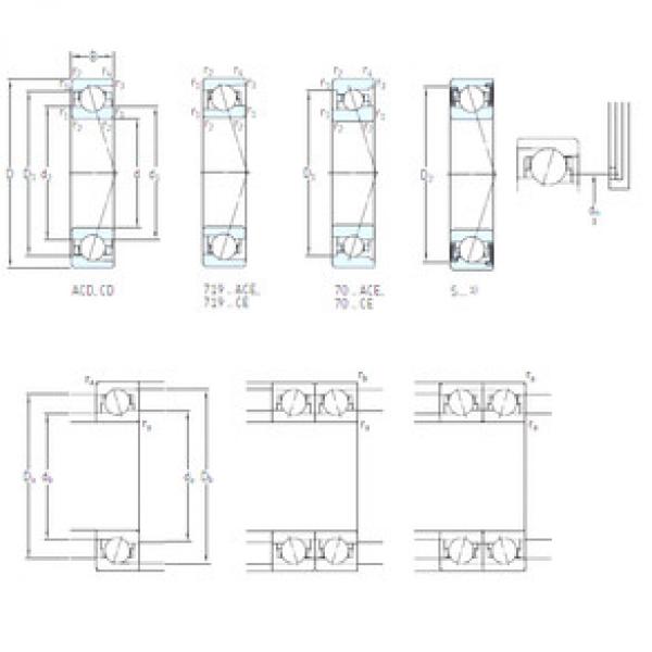 roulements S7017 ACD/HCP4A SKF #1 image