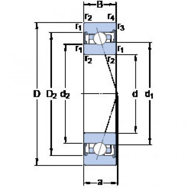 roulements S7017 ACB/P4A SKF #1 image