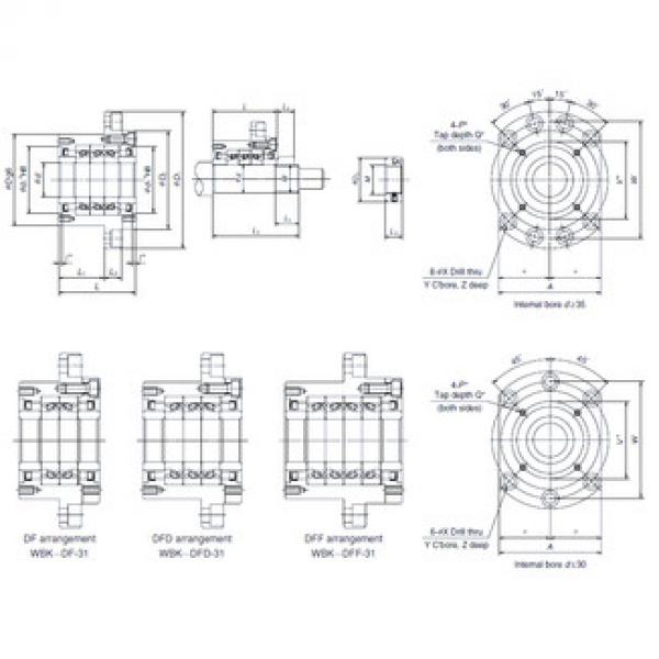 roulements WBK40DF-31 NSK #1 image