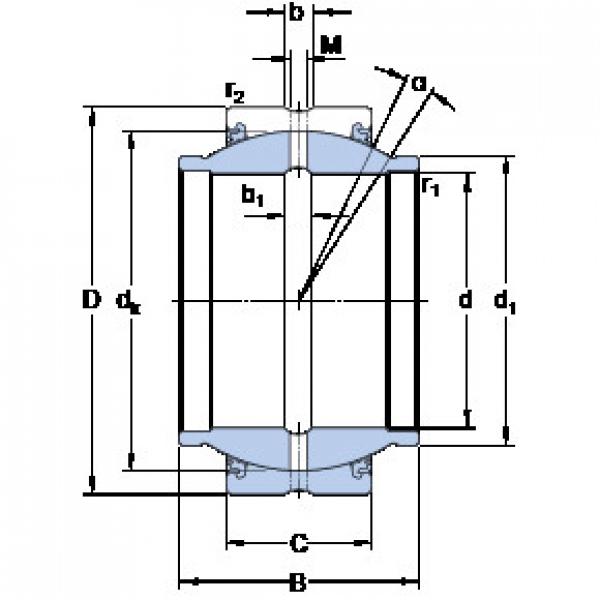 roulements GEZM 208 ES-2LS SKF #1 image