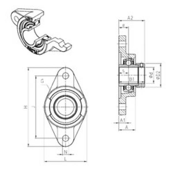 roulements EXFL208 SNR #1 image