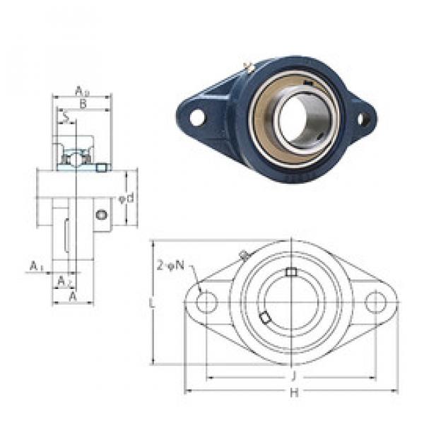 roulements UCFL216-50E FYH #1 image