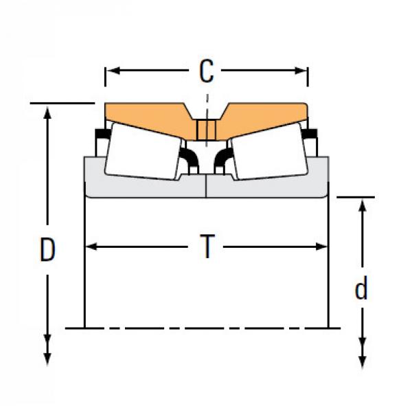 Bearing HM252344NA HM252315CD #1 image