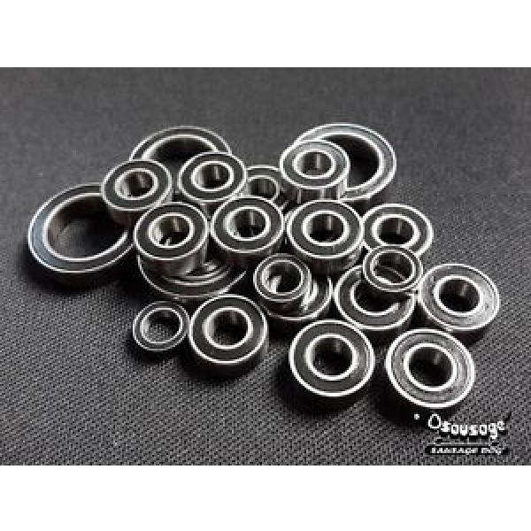 (Black)Rubber Sealed Ball Bearing for Tamiya WILD DAGGER RC Car (20Pcs) SDA #5 image