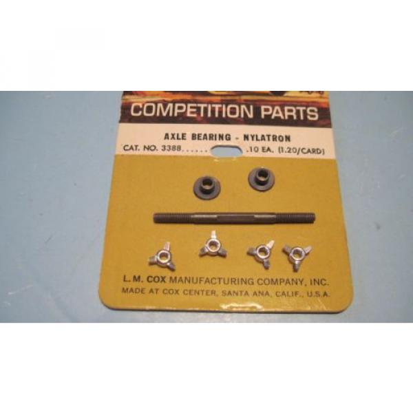 1/24 cox slot car 1/32 unused axle bearings , 4 knock offs &amp; 1 axle #4 image