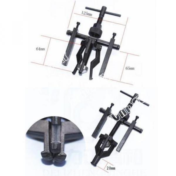 Black Steel Bearing Puller Tool Set 3 Jaws Gear Puller for Motorcycle Car Truck #2 image