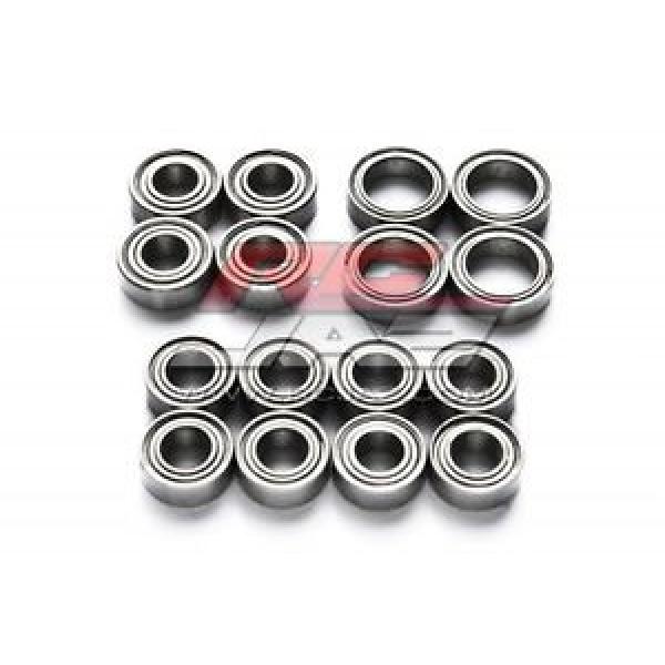 Jazrider 16pcs Metal Sealed RC Ball Bearing Kit Set Tamiya TT02 Chassis Car #5 image